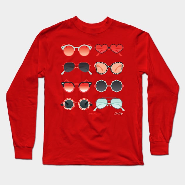 Sunglasses Long Sleeve T-Shirt by CatCoq